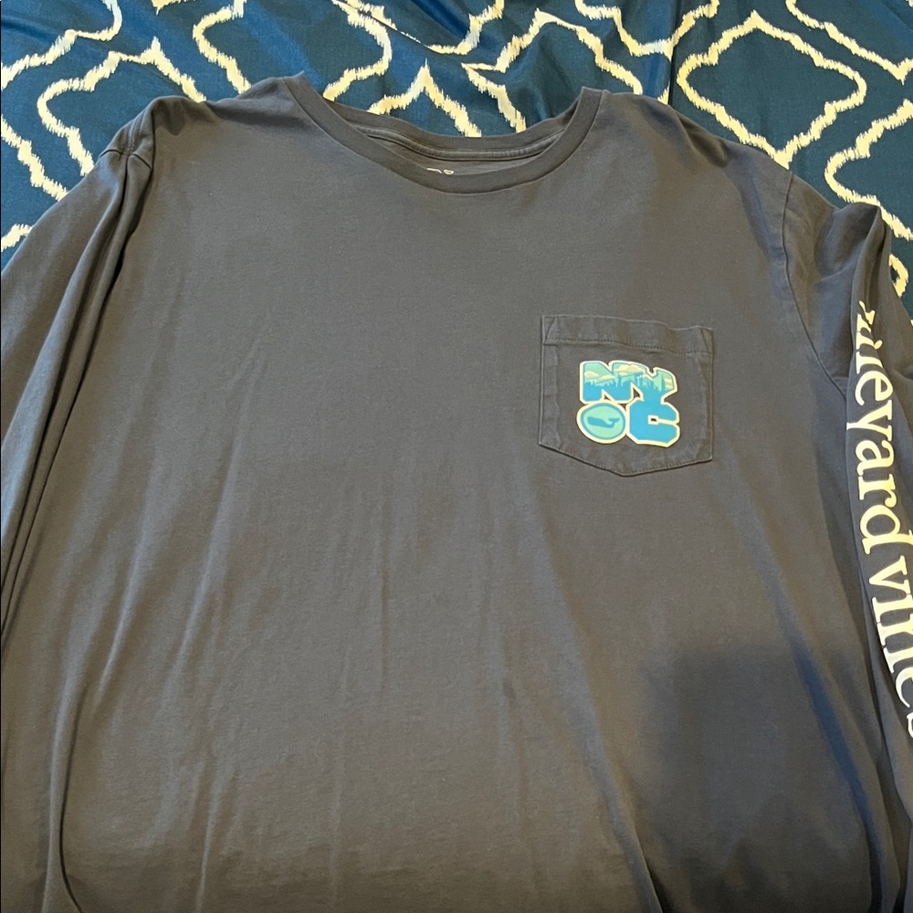 Vineyard Vines Navy Long Sleeve Shirt